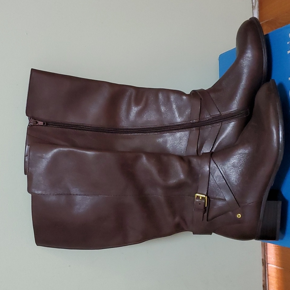 Lauren by Ralph Lauren Mariah Riding Boots Dark Brown Size 6
